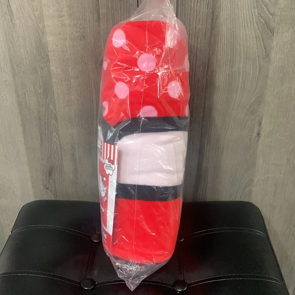New Hello Kitty Red With Pink Polka Dots Large 34